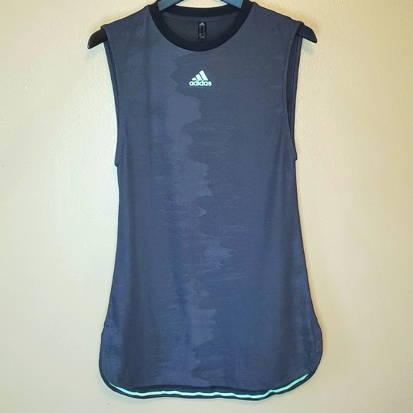 Adidas | Women's NY Tennis Dress - Black/Glow Green XS - Picture 1 of 7